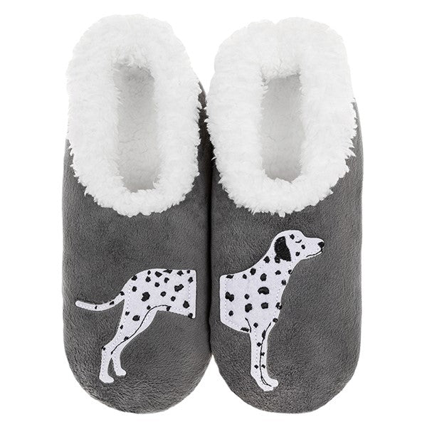 Snoozies Pairables Super Soft Sherpa Womens House Slippers - Dalmatian
