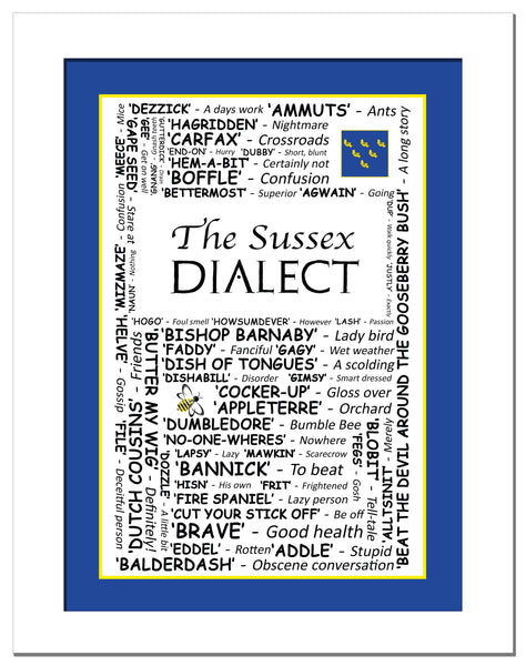 The Sussex Dialect - Art Print Poster