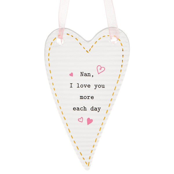 Thoughtful Words Mother's Day Heart Plaque Nan