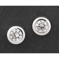 Equilibrium  Pure Elegance Chic Silver Plated Stud Earrings