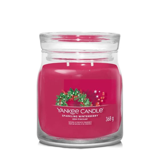 Yankee Candle Sparkling Winterberry Medium Jar