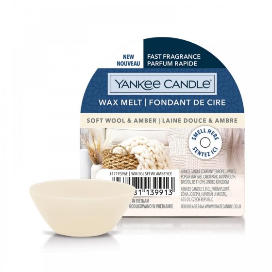 Yankee Candle Soft Wool & Amber  Wax Melt