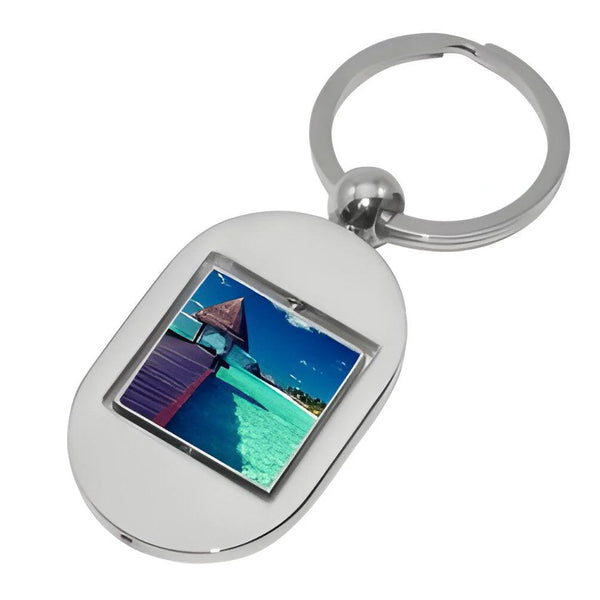 Personalised Metal Keyring - Rotating Square