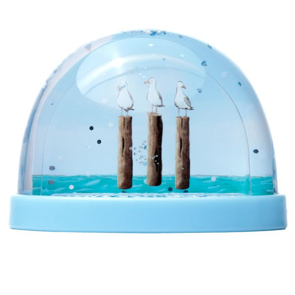 Seagull Buoy Small Glitter Snow Globe