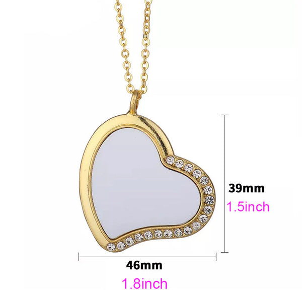 Personalised Heart Necklace - Gold