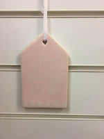 Botanica Pink Live Laugh Love Plaque