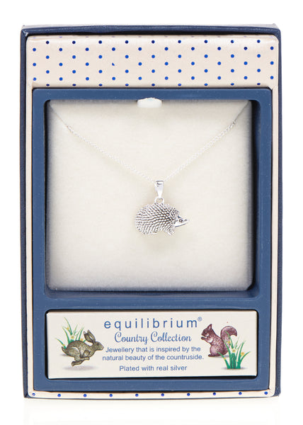 Equilibrium  Hedgehog Silver Plated Necklace