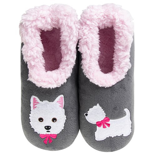 Snoozies Pairables Super Soft Sherpa Womens House Slippers - Westie