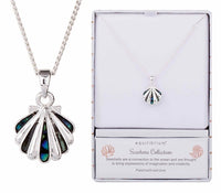 Equilibrium  Silver Plated Mother Of Pearl Scallop