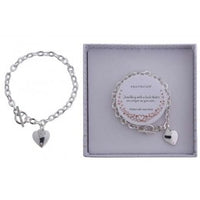 Equilibrium Glam Sparkle Modern Silver Plated T-Bar Bracelet