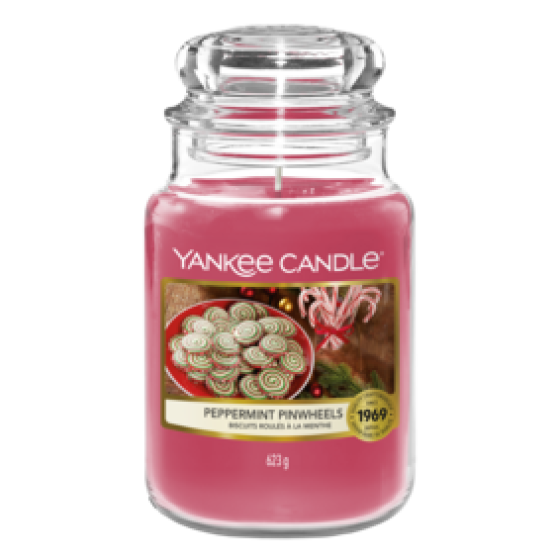 Yankee Candle Peppermint Pin Wheels Large Jar