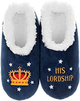 Snoozies Pairables Super Soft Sherpa Womens House Slippers - His Lordship