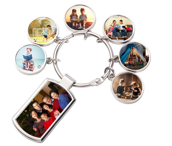 Personalised Family Keychain - up to 6 Tags