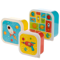 Set of 3 Lunch Box Snack Pots S/M/L - Space Cadets