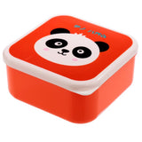 Set of 3 Lunch Box Snack Pots S/M/L - Adoramals Panda, Bear and Tiger
