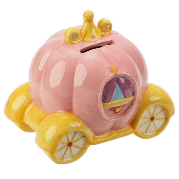 Princess Pumpkin Carriage Ceramic Money Box