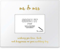 Sign It Mr & Mrs Signature Frame