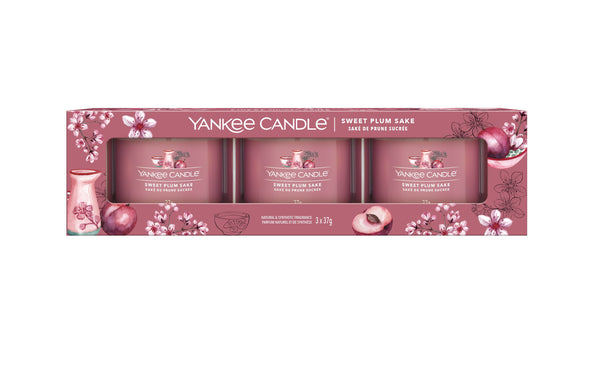 Yankee Candle 3 Mini's Gift Set - Sweet Plum Sake
