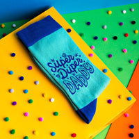 Cheerful Socks - Super Duper Daddy