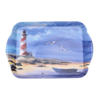 By the Seaside Small Melamine Tray - Light House