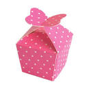 Bombay Duck Charm Butterfly Gift Box Fuchsia with White Spots