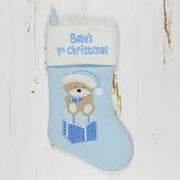 Baby's 1st Christmas Stocking Blue