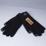 Ultra-soft fleece lined Men's Frontier knitted touch screen gloves.