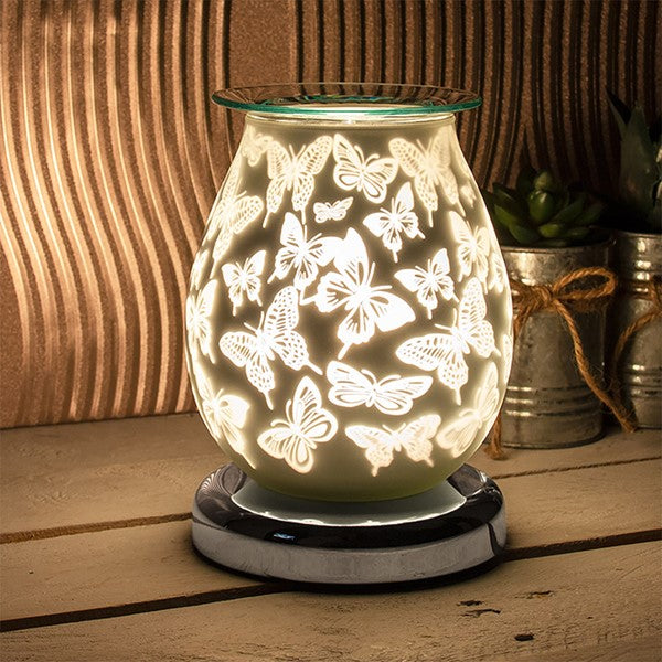 Desire Aroma Lamp Satin White Butterfly