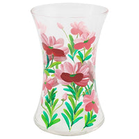 Flower Vase Glass Poppy