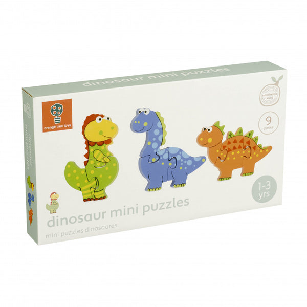 Orange Tree Toys Dinosaur Mini Puzzle Set