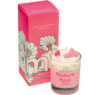 Bomb Cosmetics Piped Candle - Rhubarb Rave