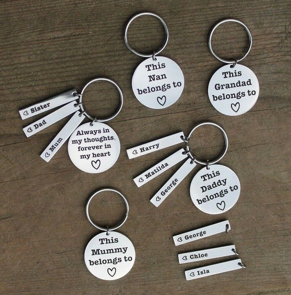 Our Family Keyrings