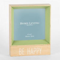 Be Happy Green Photo Frame