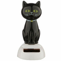 Solar Powered - Luck Black Cat