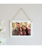 Personalised Hanging Photo Plaque - Small Rectangle