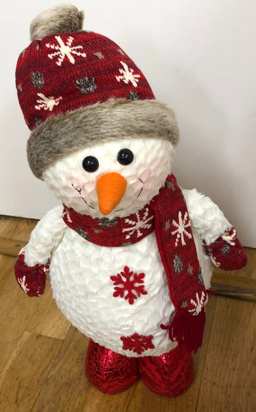 Red Snowman Standing