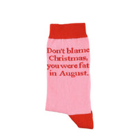 Novelty Socks  - Don't Blame Christmas